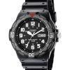 Casio Quartz Analog 100M Black Resin Strap MRW-200H-1BVDF MRW-200H-1BV Mens Watch