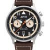 AVI-8 Hawker Hurricane Carey Dual Time Manston Black Dial Quartz AV-4088-01 Mens Watch