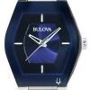 Bulova Gemini Futuro Stainless Steel Bracelet Blue Dial Quartz 96L293 Women's Watch