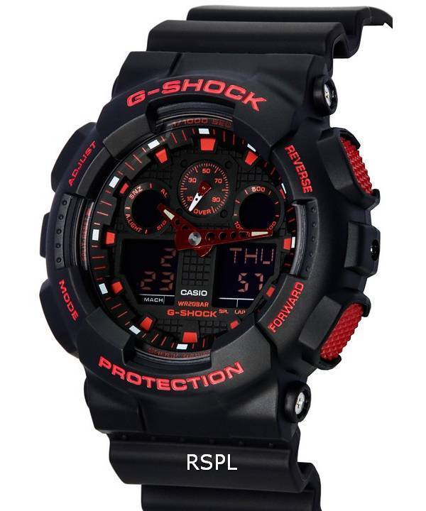 G shock watch discount red and black