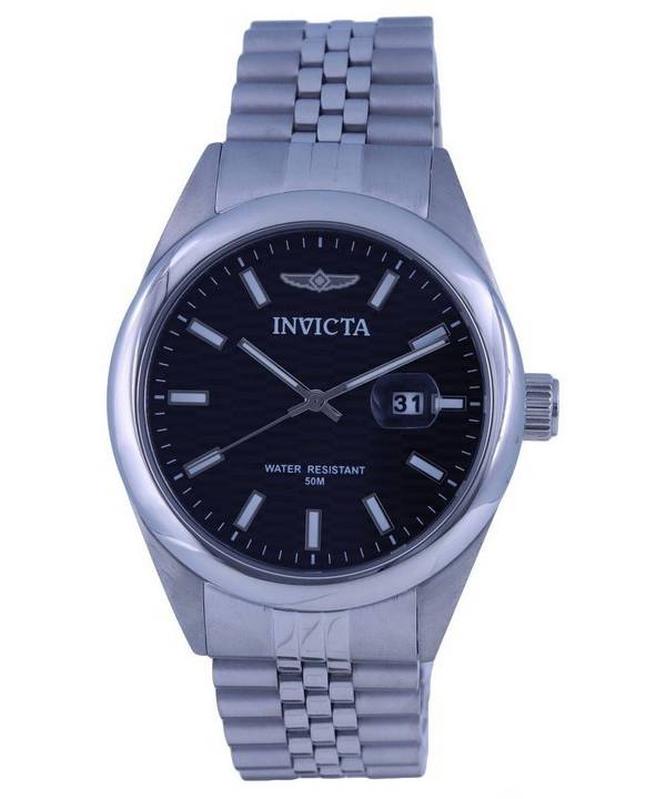 Invicta Aviator Stainless Steel Black Dial Quartz INV38409 Men's Watch ...