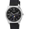 Casio Standard Analog Moon Phase Black Dial Leather Strap Quartz MTP-M300L-1A MTPM300L-1 Men's Watch