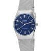 Skagen Grenen Lille Solar Powered Stainless Steel Mesh Bracelet Blue Dial SKW3080 Women's Watch