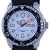 Ratio FreeDiver White Dial PU Strap Quartz 48HA90-02-WHT 500M Mens Watch