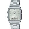 Casio Vintage Analog Digital White Dial Quartz AQ-230A-7A Womens Watch