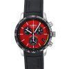 Zeppelin Night Cruise Chronograph Rubber Strap Red Dial Quartz 72885KB 100M Men's Watch