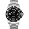 Longines HydroConquest Stainless Steel Black Dial Automatic Divers L3.742.4.56.6 300M Mens Watch