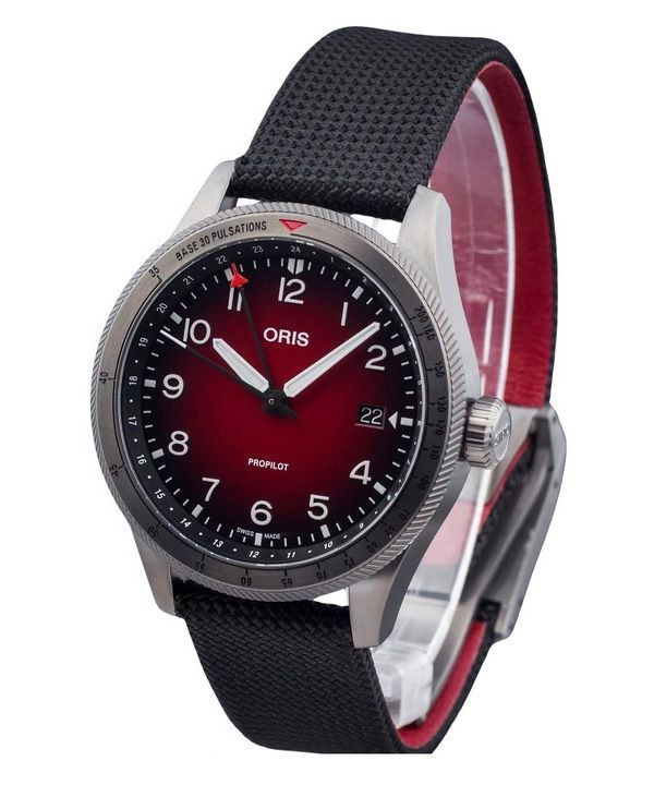 Oris Big Crown ProPilot GMT Fabric Strap Red Dial Automatic 01 798 7773 4268 07 3 20 14GLC 100M Men s Watch