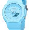 Casio G-Shock Analog Digital Bio Based Resin Strap Blue Dial Quartz GA-2100-2A2 200M Men's Watch