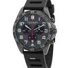 Victorinox Swiss Army Fieldforce Sport Chronograph Rubber Strap Grey Dial Quartz 241891 100M Men's Watch