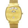 Gucci Grip Gold Tone Stainless Steel Gold Dial Quartz YA157409 Unisex Watch