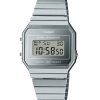 Casio Vintage Digital Stainless Steel Silver Dial Quartz A700WEV-7A Unisex Watch