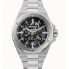 Ingersoll The Baller Stainless Steel Black Skeleton Dial Automatic I15002 Men's Watch