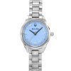 Bulova Sutton Diamond Accents Stainless Steel Light Blue Dial Quartz 96P250 Women's Watch