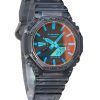 Casio G-Shock Analog Digital Transparent Resin Strap Multicolor Dial Quartz GA-2100TLS-8A 200M Men's Watch