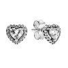 Pandora Elevated Heart Stud Earrings 298427C01 For Women