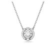 Swarovski Una Rhodium Plated And Zirconia Necklace 5286137 For Women