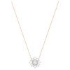 Swarovski Idyllia Rose Gold Tone Plated And Zirconia Pendant 5451376 For Women