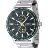 Invicta Racing Stainless Steel Green Dial Quartz 47549 Mens Watch