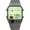 Citizen Analog Digital Dual Time Stainless Steel Green Dial Quartz JG2147-85X Men's Watch