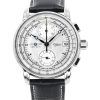 Zeppelin 100 Jahre Chronograph Leather Strap Silver Dial Quartz 86701 Men's Watch