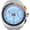 Bulova Racer Chronograph Stainless Steel Blue Dial Quartz 98B432 100M Mens Watch