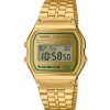 Casio Vintage Digital Gold Tone Dial Quartz A158WEGV-9A Unisex Watch