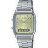 Casio Vintage Analog Digital Light Champagne Dial Quartz AQ-230A-9AMQY Unisex Watch