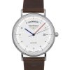 Bauhaus Classic Leather Strap White Dial Automatic 21621 Men's Watch