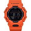 Casio G-Shock Digital Bio-Based Orange Resin Strap Black Dial Quartz GD-010-4 200M Men's Watch