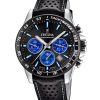 Festina Timeless Chronograph Leather Strap Black Dial Quartz F20561-6 100M Men's Watch