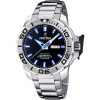 Festina Classics Stainless Steel Black Dial Quartz Diver's F20665-3 200M Men's Watch With Gift Strap