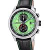 Festina Timeless Chronograph Leather Strap Green Dial Quartz F20695-3 100M Men's Watch