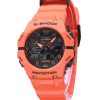 Casio G-Shock Analog Digital Smartphone Link Bio-Based Orange Resin Strap Grey Dial Quartz GA-B001FL-4A 200M Men's Watch