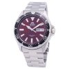 Refurbished Orient Kamasu Mako III Stainless Steel Maroon Dial Automatic RA-AA0003R19B 200M Men's Watch