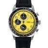 Fossil Sport Tourer Chronograph Silicone Strap Yellow Dial Quartz FS6044 Men's Watch