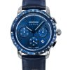 Zeppelin New York Chronograph Leather Strap Blue Dial Quartz 88783 Men's Watch