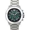 Michael Kors Oversized Sage Chronograph Stainless Steel Green Dial Quartz MK9191 Men's Watch