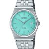 Refurbished Casio Standard Analog Stainless Steel Turquoise Dial Quartz MTP-B145D-2A1 Men's Watch